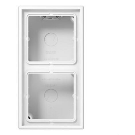 LS CUBE  Caja superfície 2 elementos blanco alpino JUNG LS582AWW