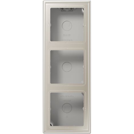 LS CUBE  Caja superfície 3 elementos acero JUNG ES2583A-L