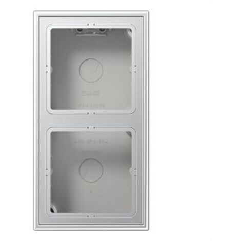 LS CUBE  JUNG AL2582A-L Boîtier de surface en aluminium à 2 éléments