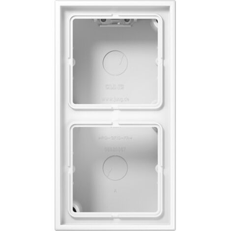 LS CUBE Oberflächenbox 2 Elemente Alpinweiß JUNG LS582AWW