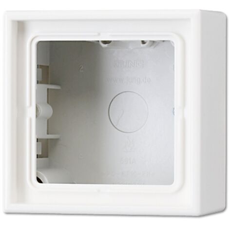 LS CUBE  Scatola da superficie 1 elemento nero JUNG LS581ASW