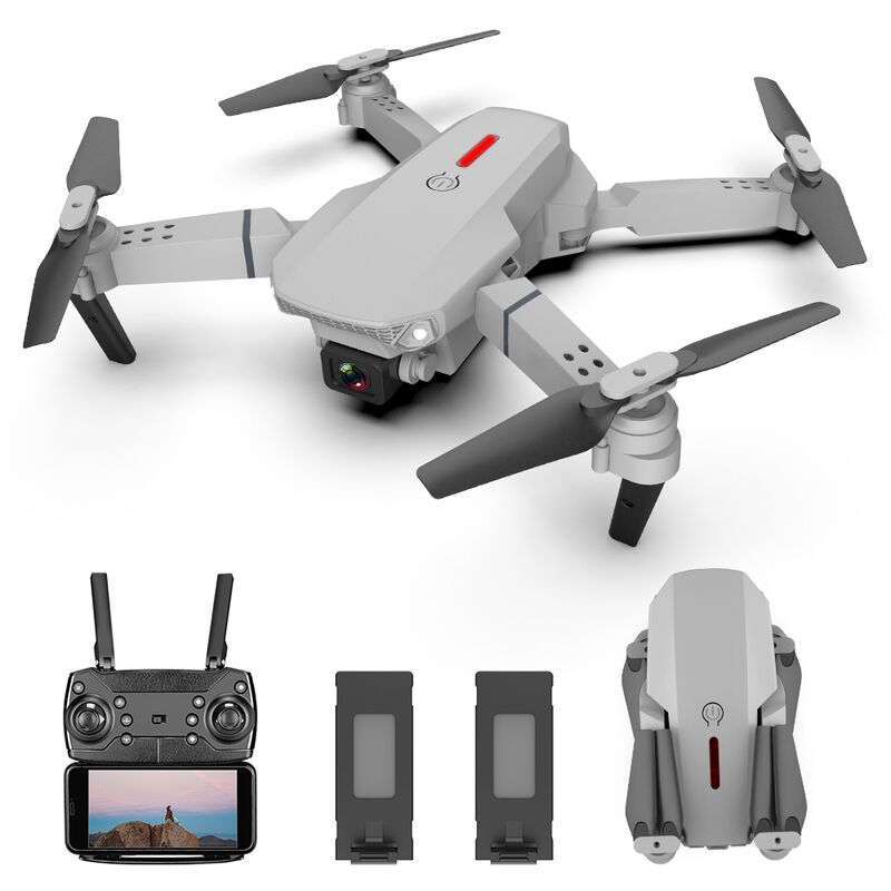 

Happyshopping - LS-E525 RC Drone con camara 4K Drone Camara dual WiFi FPV Drone Modo sin cabeza Altitude Hold Gesture Photo Video Track Flight 3D