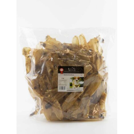 L&S Hundesnack Kaninchenohren 1 kg Ohren