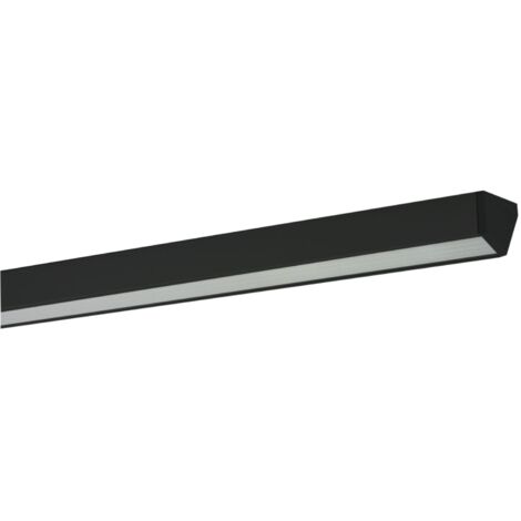 L&S Lugano Touch Unterbauleuchte LED 600mm neutralweiß 4000K dimmbar schwarz - Küchenlampe Aluminium mit Touch-Dimmschalter 24V