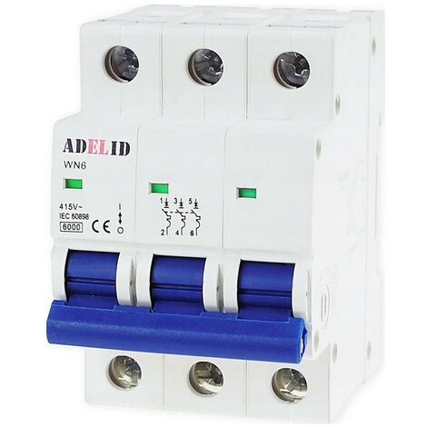 LS-Schalter Leitungsschutzschalter Sicherungsautomat 3-polig C 25A 230/400V AC