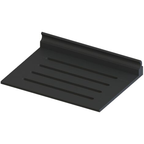 L&S Seifenhalter Wand passend zu Wandleuchte Sign, Seifenschale 150mm, Aluminium schwarz