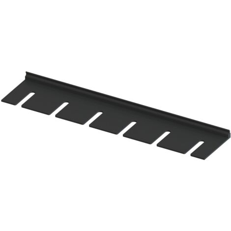 L&S Weinglas Halterung für bis zu 6 Weingläser 586mm - passend zu Wandleuchte Sign, Aluminium schwarz