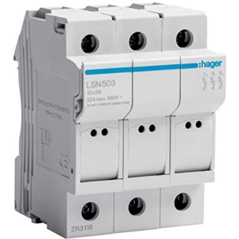 LSN503 COUPE-CIRCUITS 3P 32A 400V L38 3M HAGER