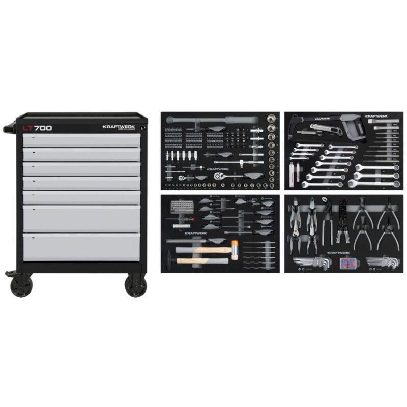 Kraftwerk - Servante d'atelier lt line LT700 7 tiroirs 337 pieces 102.107.203