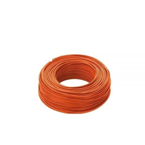 LTC MT100 Cavo Elettrico Unipolare Filo Rame cordina 1,5mm ARANCIONE CPR FS17 per Impianti elettrici