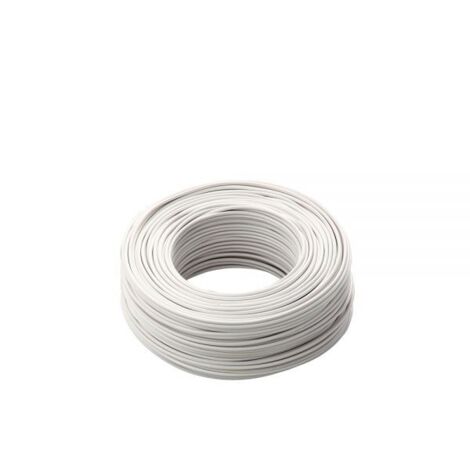LTC MT100 Cavo Elettrico Unipolare Filo Rame cordina 1,5mm BIANCO CPR FS17 per Impianti elettrici