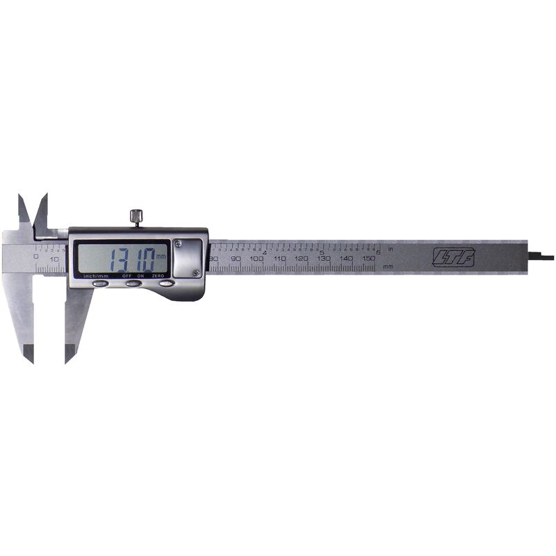 Image of LTF calibro digitale 150 mm scala pollici e metrica con batteria di ricambio