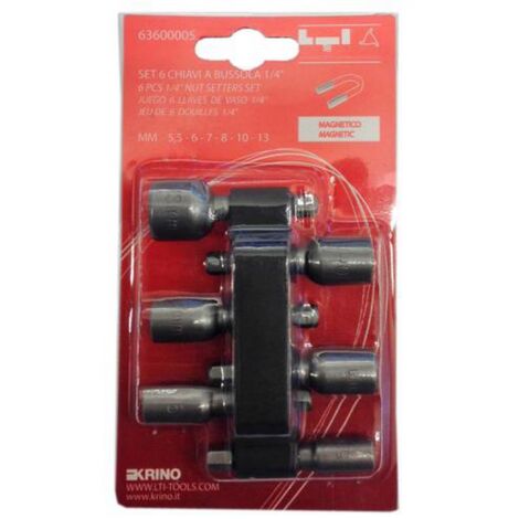 Lti Set 6 Inserti Magnetici A Bussola Lunghezza 45 MmAttacco 1/4”
