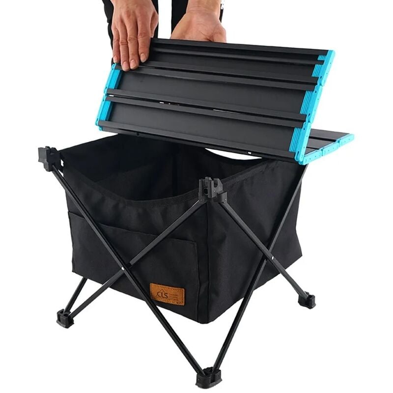 1 Stück Tragbarer Klapptisch Aufbewahrungskorb Outdoor Camping Küche Aufbewahrung Hängetasche Wasserdichtes Netz Angeln Camping Werkzeuge | 08718982324138