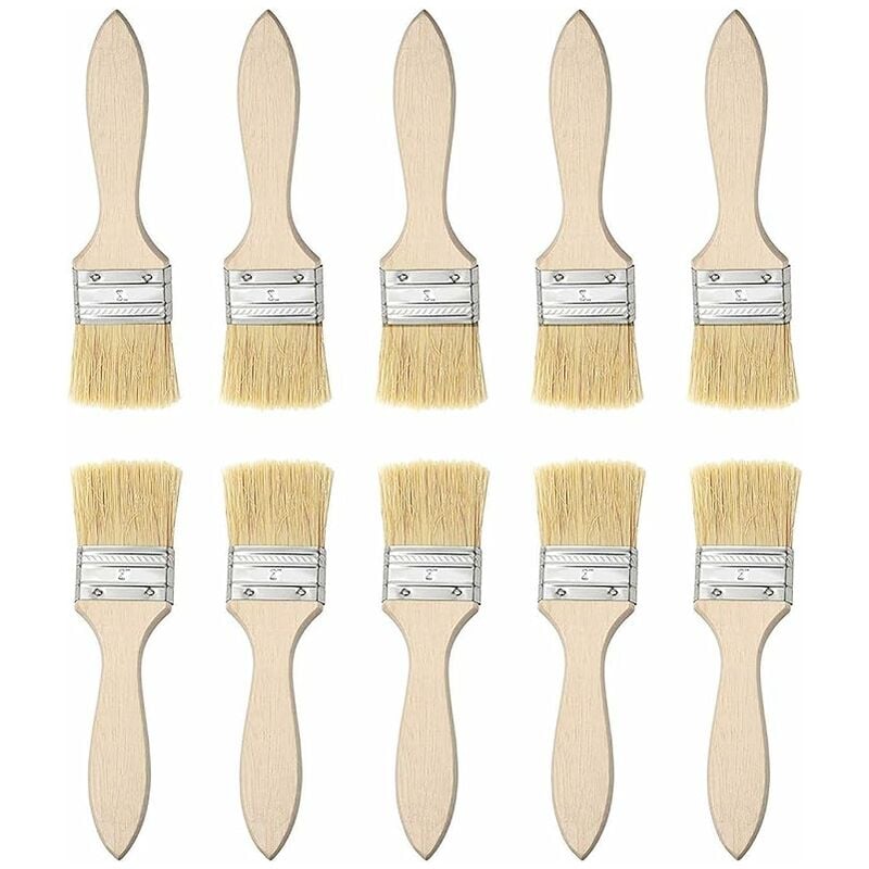 10 Stück Naturfaser-Grillbürste – weiche, langlebige Grillbürste, hitzebeständig, einfache Küchen-/Utensilienbürste, spülmaschinenfest | 08939835286063