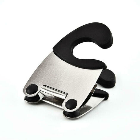 LTS FAFA Clips de bord de casserole en acier inoxydable Clips de porte-cuillère antidérapants Gadgets de cuisine pratiques Tapis de casserole en caoutchouc Accessoires de batterie de cuisine Outils de