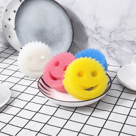 Scrub Daddy Colors Eponge Smiley Anti-Rayures, Eponge Vaisselle Lavable  Antibactérienne et Réutilisable, Eponges Vaisselles pour Cuisine et Salle  de Bain, Éponge à Récurer Flextexture - Vert : : Cuisine et Maison