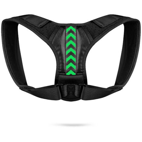 LTS FAFA Dos Posture Correcteur Ceinture Réglable Épaule Cou Colonne Vertébrale Remodeler Le Corps Pour Les Femmes Mâle Lisseur Colonne Posture Correction 1pc (Vert, Taille M)