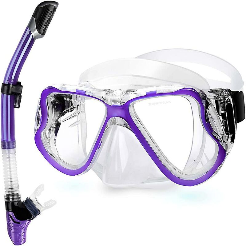 Set da snorkeling a secco, maschera subacquea