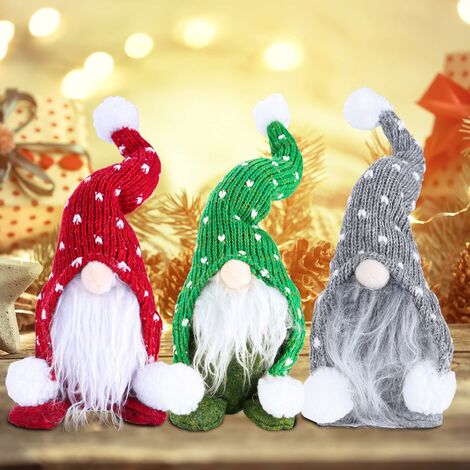 GNOME de Noel, 3Pcs Decoration Noel GNOME, 29cm Décoration Père Noël, Lutin  de Noel Decoration GNOME, GNOME Peluche Elfe Décoration - Cdiscount Maison