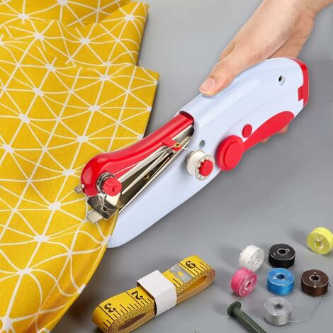 LTS FAFA Machine à Coudre Portable Mini Machine, Couture Electrique à Point Rapide pour Débutant Adulte Tissu à Main Pratique Rapide ou Tissus, Rideaux, DIY Accueil, Maison et Voyages