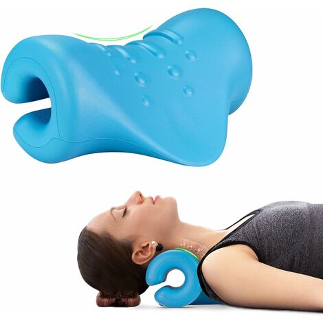 Masseur cervical et cou Coussin de massage chauffant idéal pour les  cervicales douloureuses, appareil collier de massage idéal pour voyage en  avion et relaxation Idéal cadeau original homme/femme