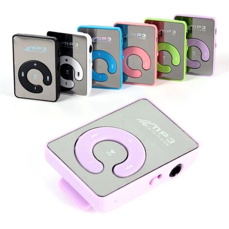 LTS FAFA Nouveau Portable Mini Clip USB Lecteur MP3 C Key Walkman Musique Media Player Micro SD TF Carte Mode Hifi MP3 Pour Sports De Plein Air (rose 1pc)