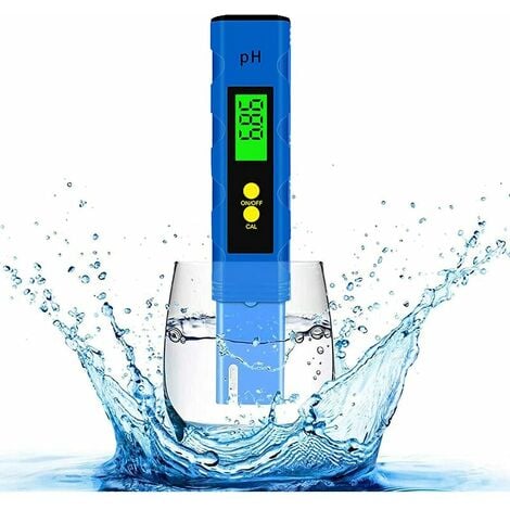 LTS FAFA PH Mètre Numérique, Testeur de qualité de l'eau digital LCD, 0,01 Ph Précision, Plage de Mesure pour 0-14 Ph, pour l'eau Potable, Aquariums, hydroponie, piscines,bleu