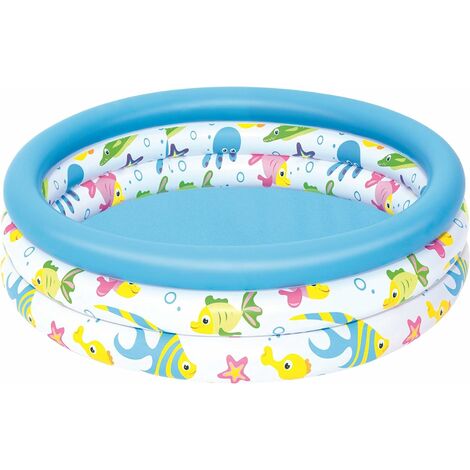 LTS FAFA Piscine pataugeoire Ocean Life 3 boudins, diamètre 102 cm hauteur 25 cm