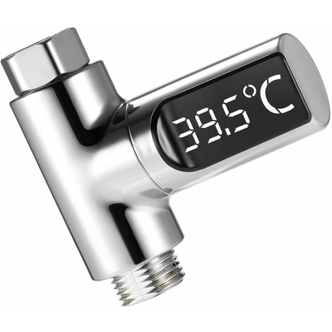 Compteur d'eau de douche avec thermometre integre, MYFLOW, M22/M24
