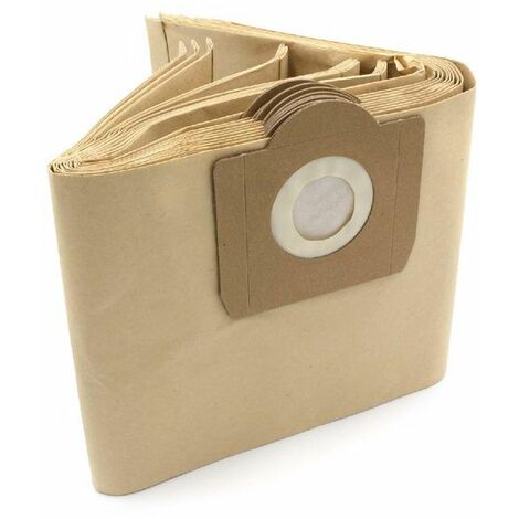 LTS FAFA vhbw - 10 pièces - sacs filtrants en papier sacs filtrants en papier ensemble de sacs d'aspirateur compatibles avec Kärcher remplace 6.959-130.0