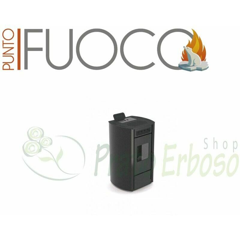 

Punto Fuoco - Luana - Estufa de pellets de 13 Kw negro en relieve