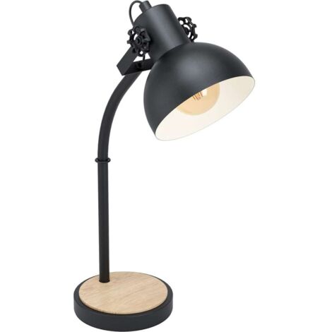 Lubenham Lampada da tavolo Nero/Marrone E27 28W