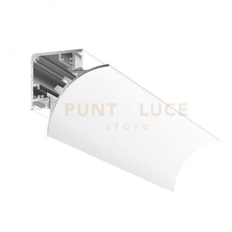 LUBIANA C 3M - PROFILO E DIFFUSORE PER PARETE/SOFFITTO MT 3 BIANCO