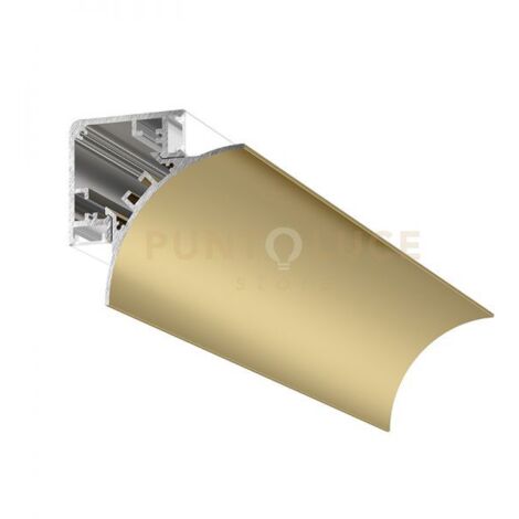 LUBIANA C - PROFILO E DIFFUSORE PER PARETE/SOFFITTO MT 2 ORO