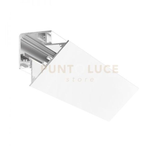 LUBIANA D 3M - PROFILO LINEARE E DIFFUSORE PER PARETE/SOFFITTO MT 3 BIANCO OPACO