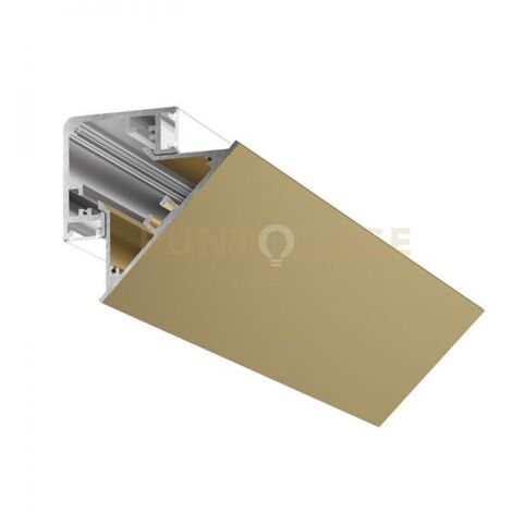 LUBIANA D 3M - PROFILO LINEARE E DIFFUSORE PER PARETE/SOFFITTO MT 3 ORO