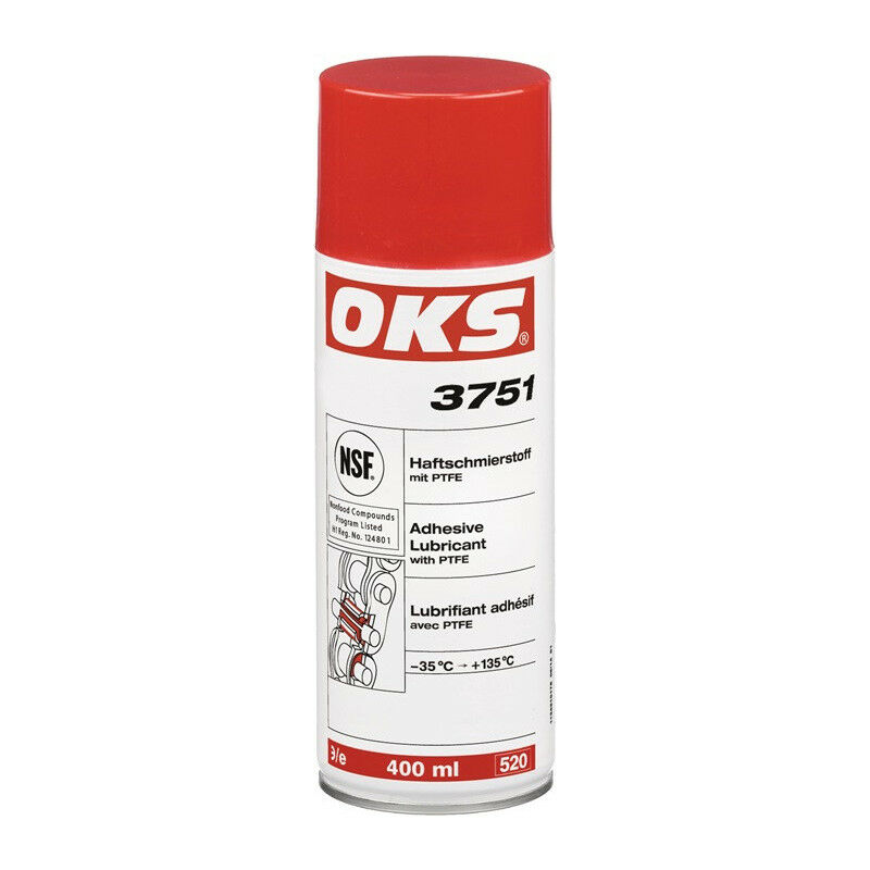 

Lubricante adhesivo con PTFE 3751 blanquecino NSF H1 Spray de 400ml (Por 12) - OKS