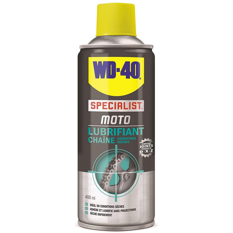 Bombe lubrifiant chaîne moto 400ml