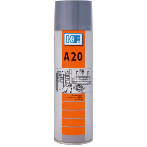 Lubrifiant CRC A 20, Graisse pour chaînes et câbles au MoS2, Aérosol 650 ml / 400 ml ( Prix pour 1 )