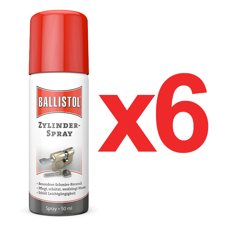 Ballistol - Lubrifiant en spray pour serrures 50 Ml en boîte de 6