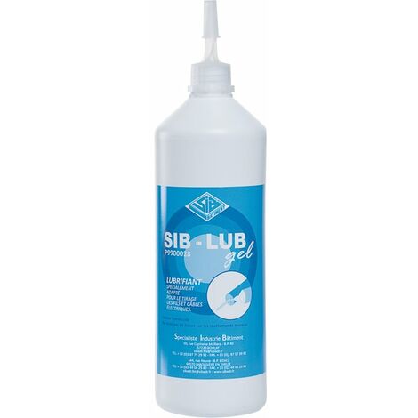 Lubrifiant gel 1 L pour tirage de fils et câbles – Conçu pour installations électriques – Bouteille ergonomique pour usage professionnel – SIB