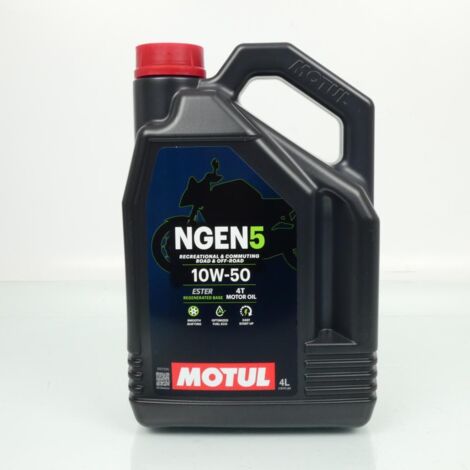Lubrifiant huile Motul NGEN 5 10W50 4L pour moto route tout