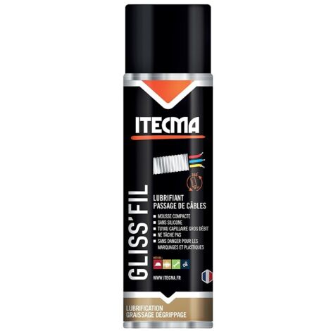 Lubrifiant passage de câbles Gliss'Fil. aérosol 400 ml net - ITW SPRAYTEC ITECMA
