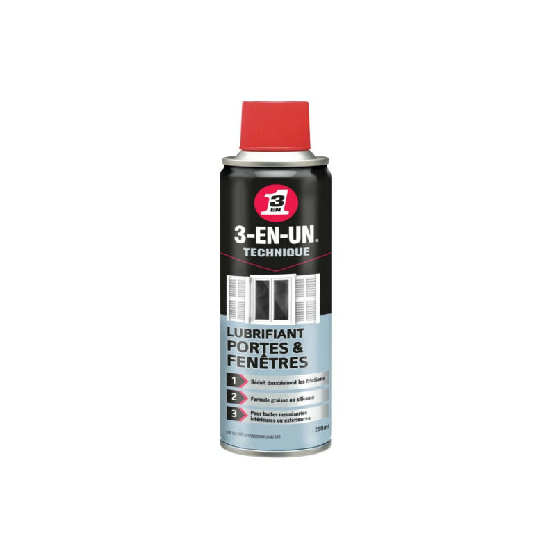Lubrifiant Portes & Fenêtres 250 ml - 3-en-un