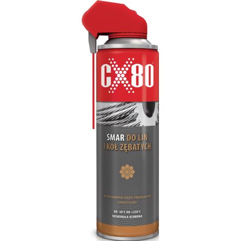 LUBRIFIANT POUR CÂBLES ET ENGRENAGES EN ACIER DUO SPRAY 500ML - CX-374