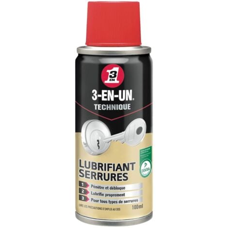 WD40 COMPANY Lubrifiant pour portes et fenêtres 3-EN-UN TECHNIQUE, Aérosol 250 ml ( Prix pour 1 )