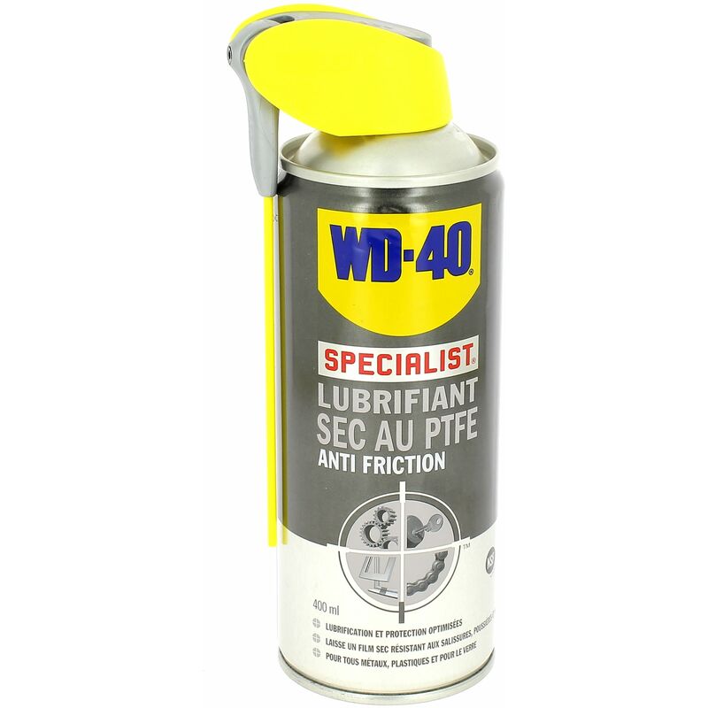 Lubrifiant sec au ptfe wd40