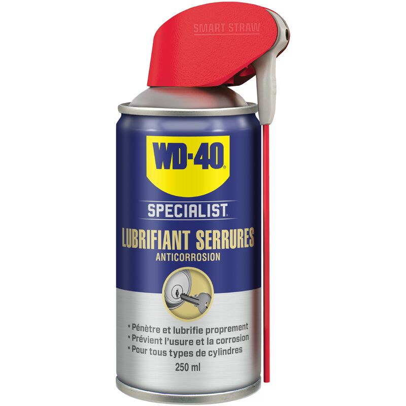 Wd-40 - Lubrifiant Serrures specialist Spray Double Position, Aérosol 250 ml