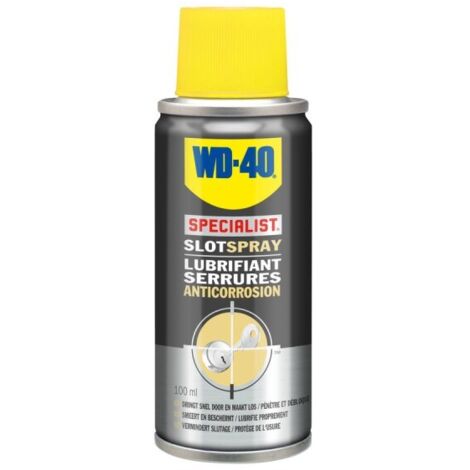 Lubrifiant wd40 specialist lock spray silicone zéro graisse 100ml